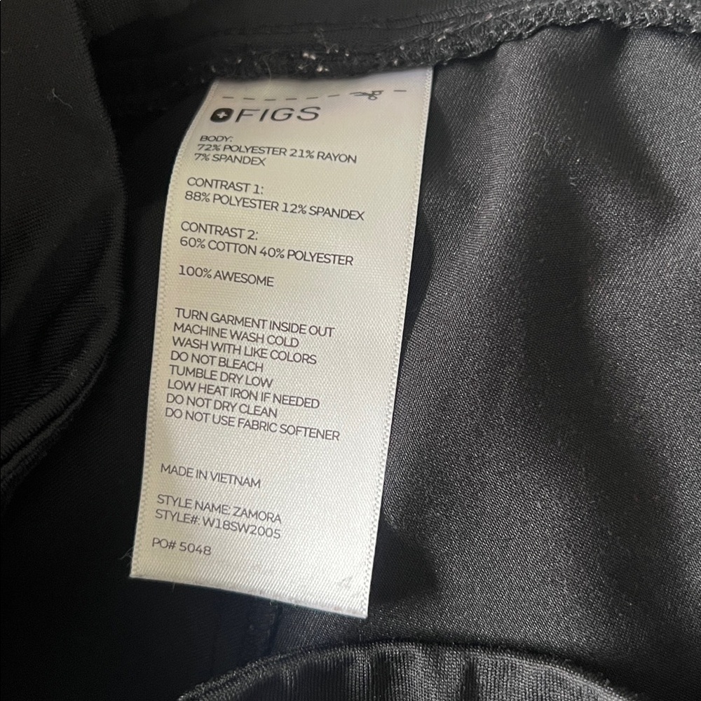 Figs Zamora Joggers Scrub Pants Black Size XXL - Picture 3 of 4